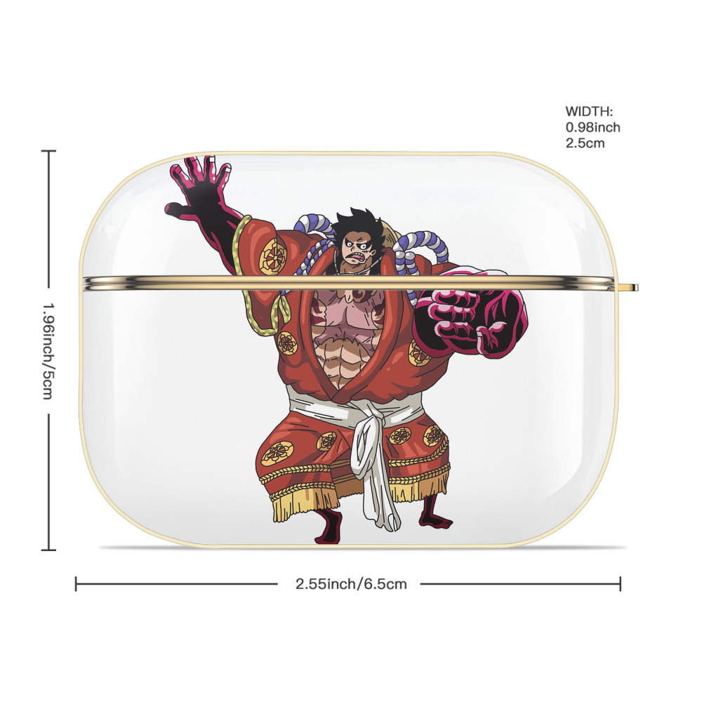 ワンピース モンキー・D・ルフィ ONE PIECE Monkey D. Luffy 【AirPods Pro用】ハードシェル保護ケース｜耐衝撃・防指紋・カラビナ付き商品仕様