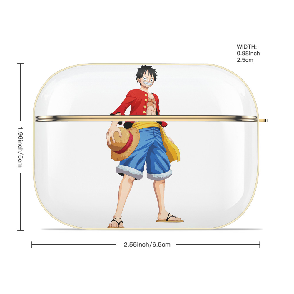 ワンピース モンキー・D・ルフィ ONE PIECE Monkey D. Luffy 【AirPods Pro用】ハードシェル保護ケース｜耐衝撃・防指紋・カラビナ付き商品仕様