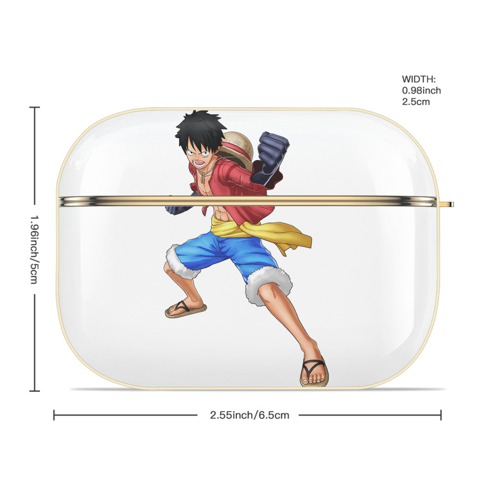ワンピース モンキー・D・ルフィ ONE PIECE Monkey D. Luffy 【AirPods Pro用】ハードシェル保護ケース｜耐衝撃・防指紋・カラビナ付き商品仕様