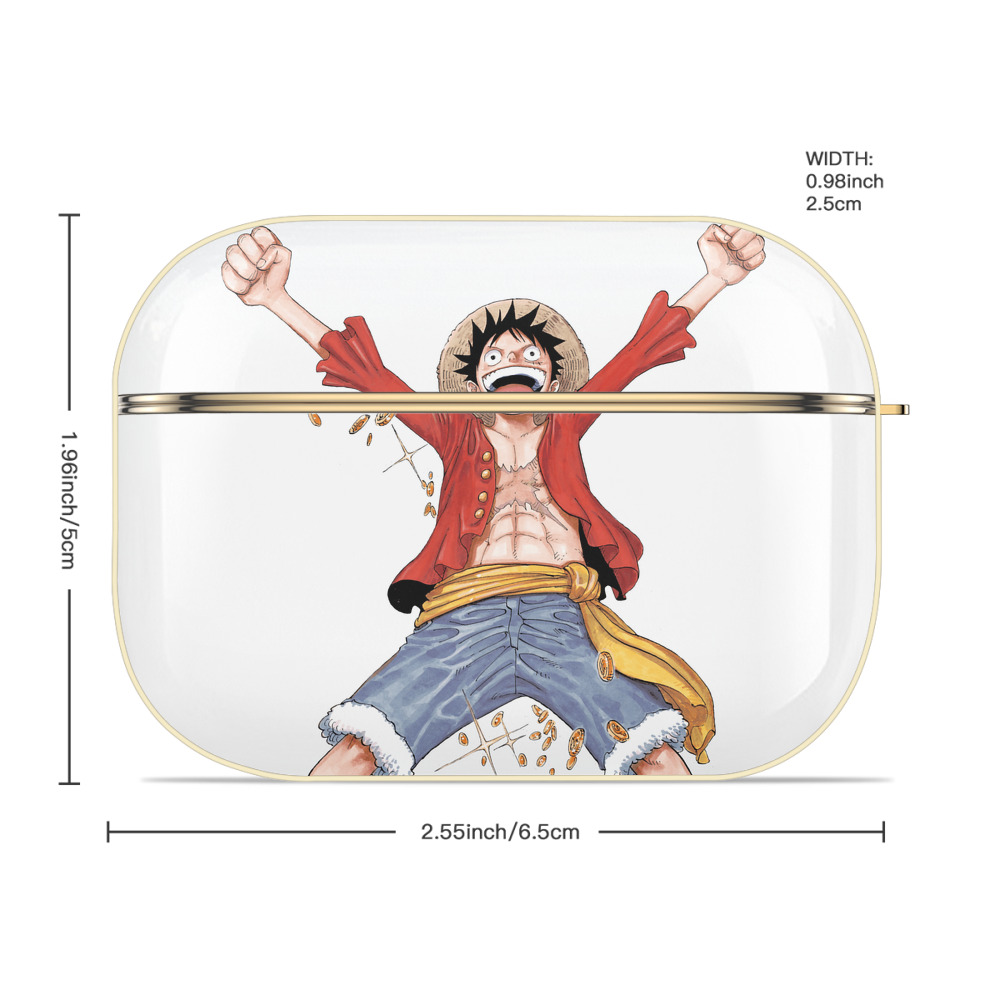 ワンピース モンキー・D・ルフィ ONE PIECE Monkey D. Luffy 【AirPods Pro用】ハードシェル保護ケース｜耐衝撃・防指紋・カラビナ付き商品仕様