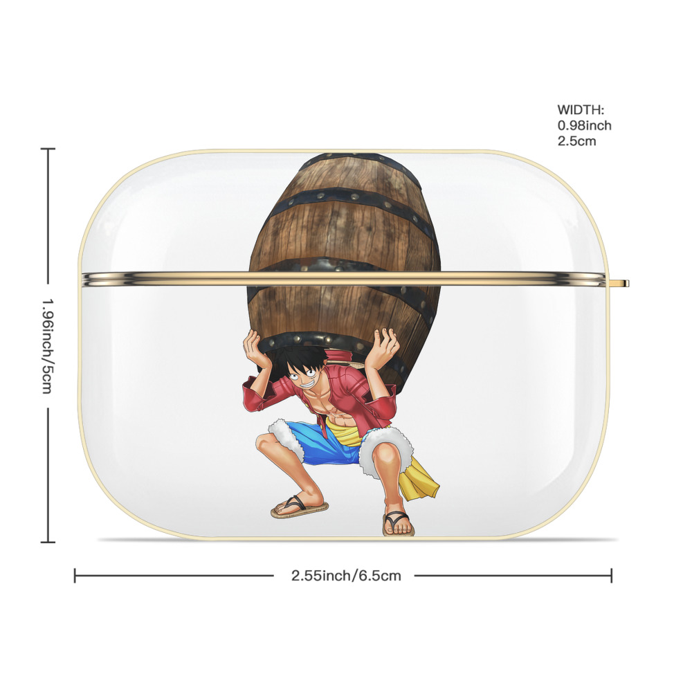 ワンピース モンキー・D・ルフィ ONE PIECE Monkey D. Luffy 【AirPods Pro用】ハードシェル保護ケース｜耐衝撃・防指紋・カラビナ付き商品仕様