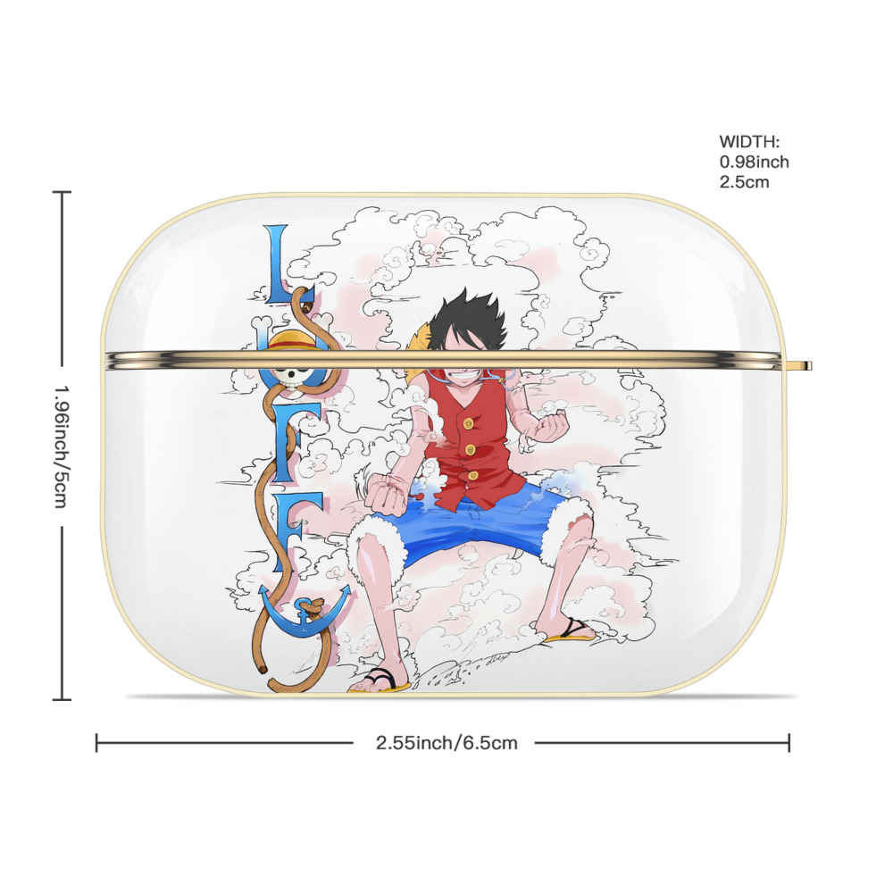 ワンピース モンキー・D・ルフィ ONE PIECE Monkey D. Luffy 【AirPods Pro用】ハードシェル保護ケース｜耐衝撃・防指紋・カラビナ付き商品仕様