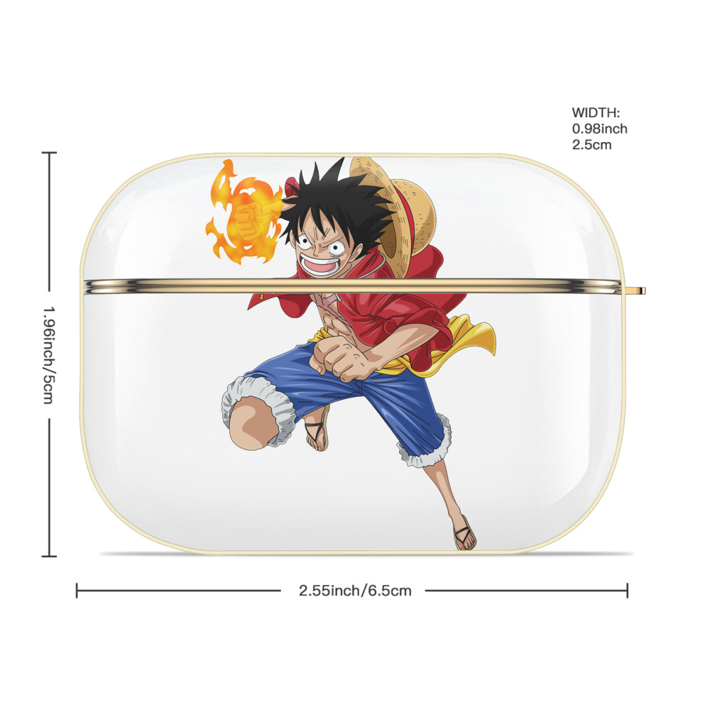 ワンピース モンキー・D・ルフィ ONE PIECE Monkey D. Luffy 【AirPods Pro用】ハードシェル保護ケース｜耐衝撃・防指紋・カラビナ付き商品仕様