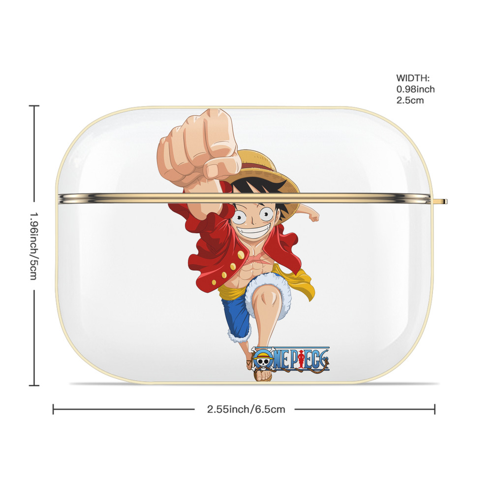 ワンピース モンキー・D・ルフィ ONE PIECE Monkey D. Luffy 【AirPods Pro用】ハードシェル保護ケース｜耐衝撃・防指紋・カラビナ付き商品仕様
