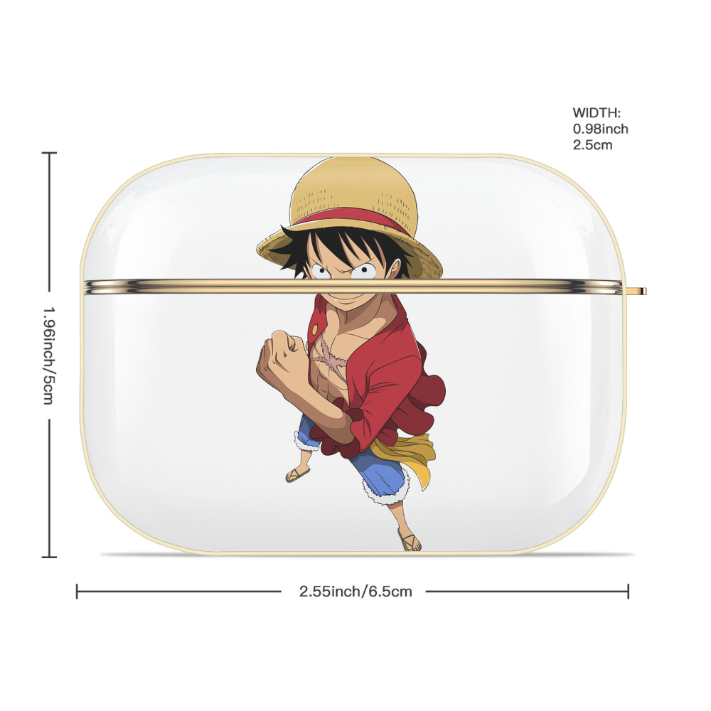 ワンピース モンキー・D・ルフィ ONE PIECE Monkey D. Luffy 【AirPods Pro用】ハードシェル保護ケース｜耐衝撃・防指紋・カラビナ付き商品仕様
