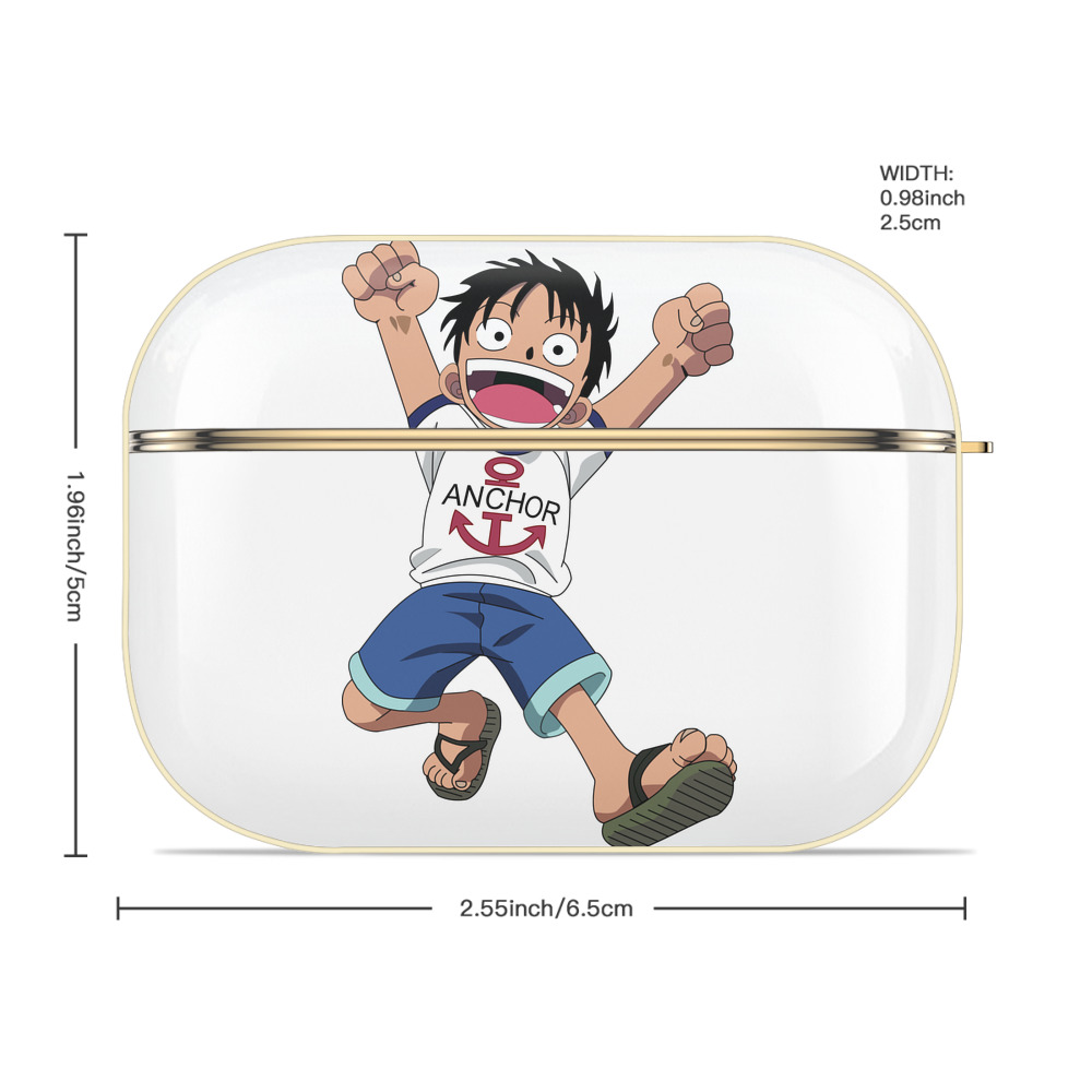 ワンピース モンキー・D・ルフィ ONE PIECE Monkey D. Luffy 【AirPods Pro用】ハードシェル保護ケース｜耐衝撃・防指紋・カラビナ付き商品仕様