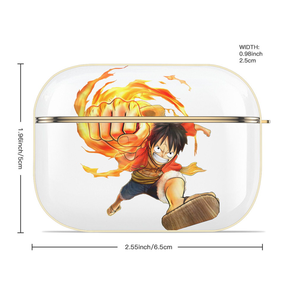 ワンピース モンキー・D・ルフィ ONE PIECE Monkey D. Luffy 【AirPods Pro用】ハードシェル保護ケース｜耐衝撃・防指紋・カラビナ付き商品仕様