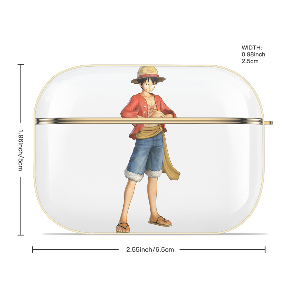 ワンピース モンキー・D・ルフィ ONE PIECE Monkey D. Luffy 【AirPods Pro用】ハードシェル保護ケース｜耐衝撃・防指紋・カラビナ付き商品仕様