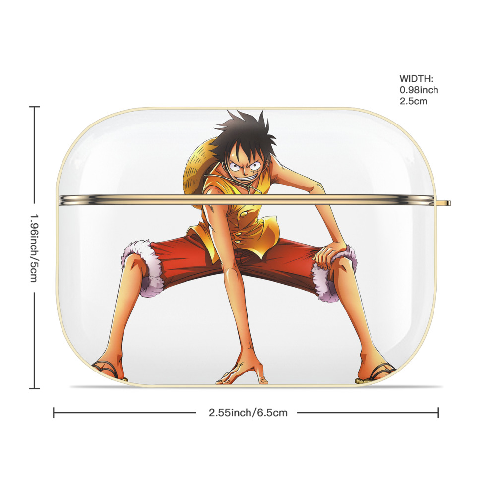 ワンピース モンキー・D・ルフィ ONE PIECE Monkey D. Luffy 【AirPods Pro用】ハードシェル保護ケース｜耐衝撃・防指紋・カラビナ付き商品仕様