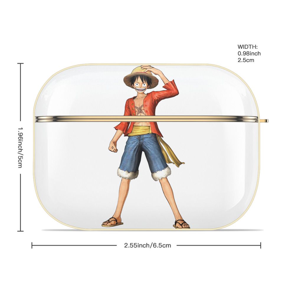 ワンピース モンキー・D・ルフィ ONE PIECE Monkey D. Luffy 【AirPods Pro用】ハードシェル保護ケース｜耐衝撃・防指紋・カラビナ付き商品仕様