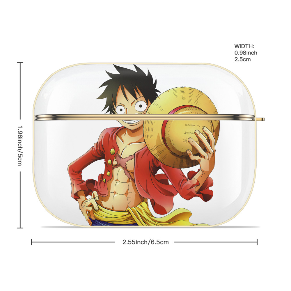 ワンピース モンキー・D・ルフィ ONE PIECE Monkey D. Luffy 【AirPods Pro用】ハードシェル保護ケース｜耐衝撃・防指紋・カラビナ付き商品仕様