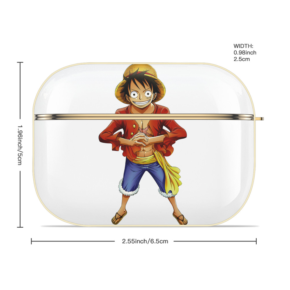 ワンピース モンキー・D・ルフィ ONE PIECE Monkey D. Luffy 【AirPods Pro用】ハードシェル保護ケース｜耐衝撃・防指紋・カラビナ付き商品仕様