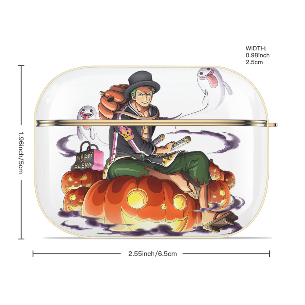 ワンピース ロロノア・ゾロ ONE PIECE Roronoa Zoro 【AirPods Pro用】ハードシェル保護ケース｜耐衝撃・防指紋・カラビナ付き商品仕様
