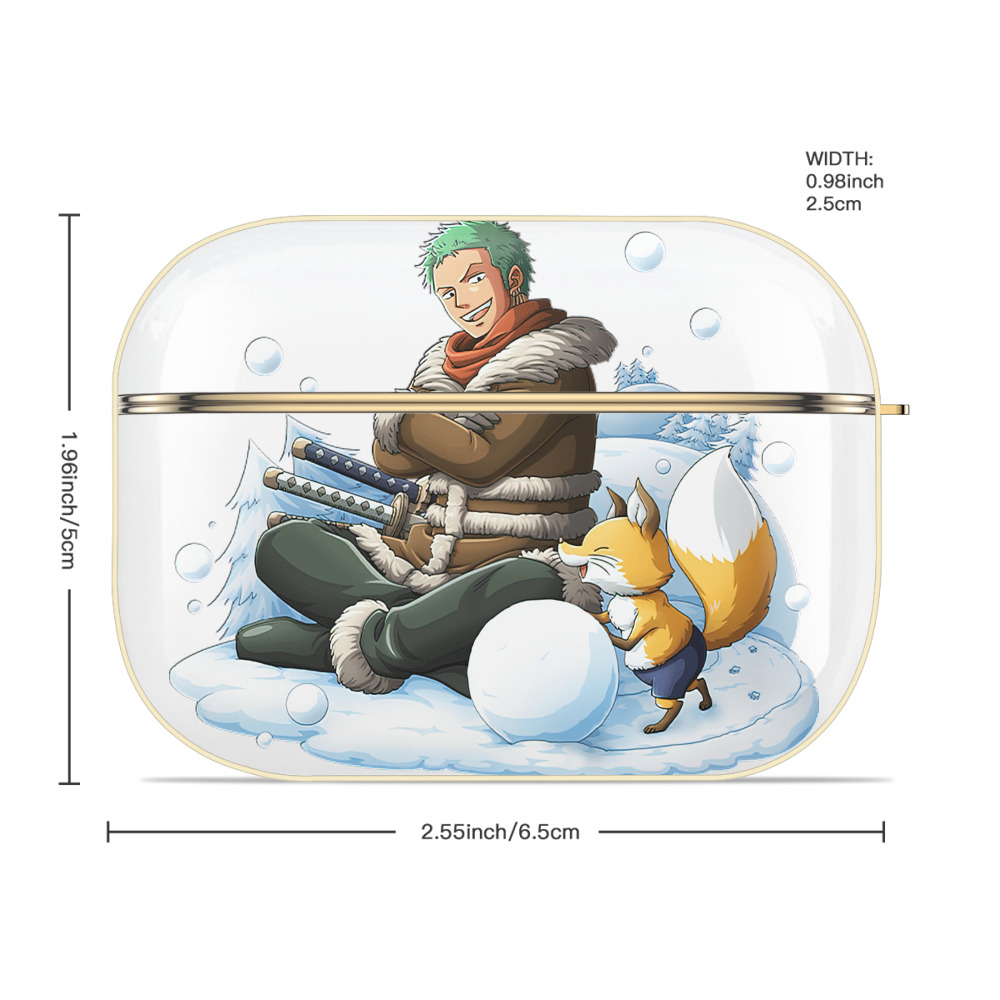 ワンピース ロロノア・ゾロ ONE PIECE Roronoa Zoro 【AirPods Pro用】ハードシェル保護ケース｜耐衝撃・防指紋・カラビナ付き商品仕様