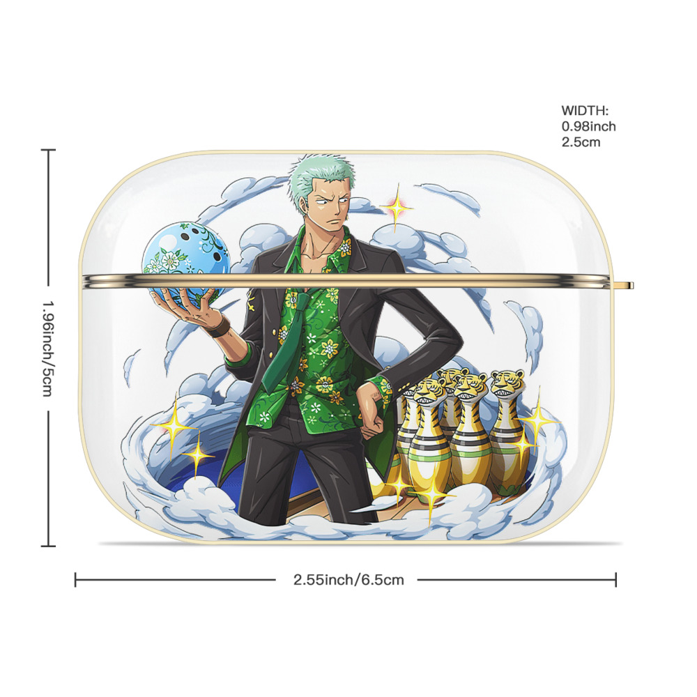 ワンピース ロロノア・ゾロ ONE PIECE Roronoa Zoro 【AirPods Pro用】ハードシェル保護ケース｜耐衝撃・防指紋・カラビナ付き商品仕様