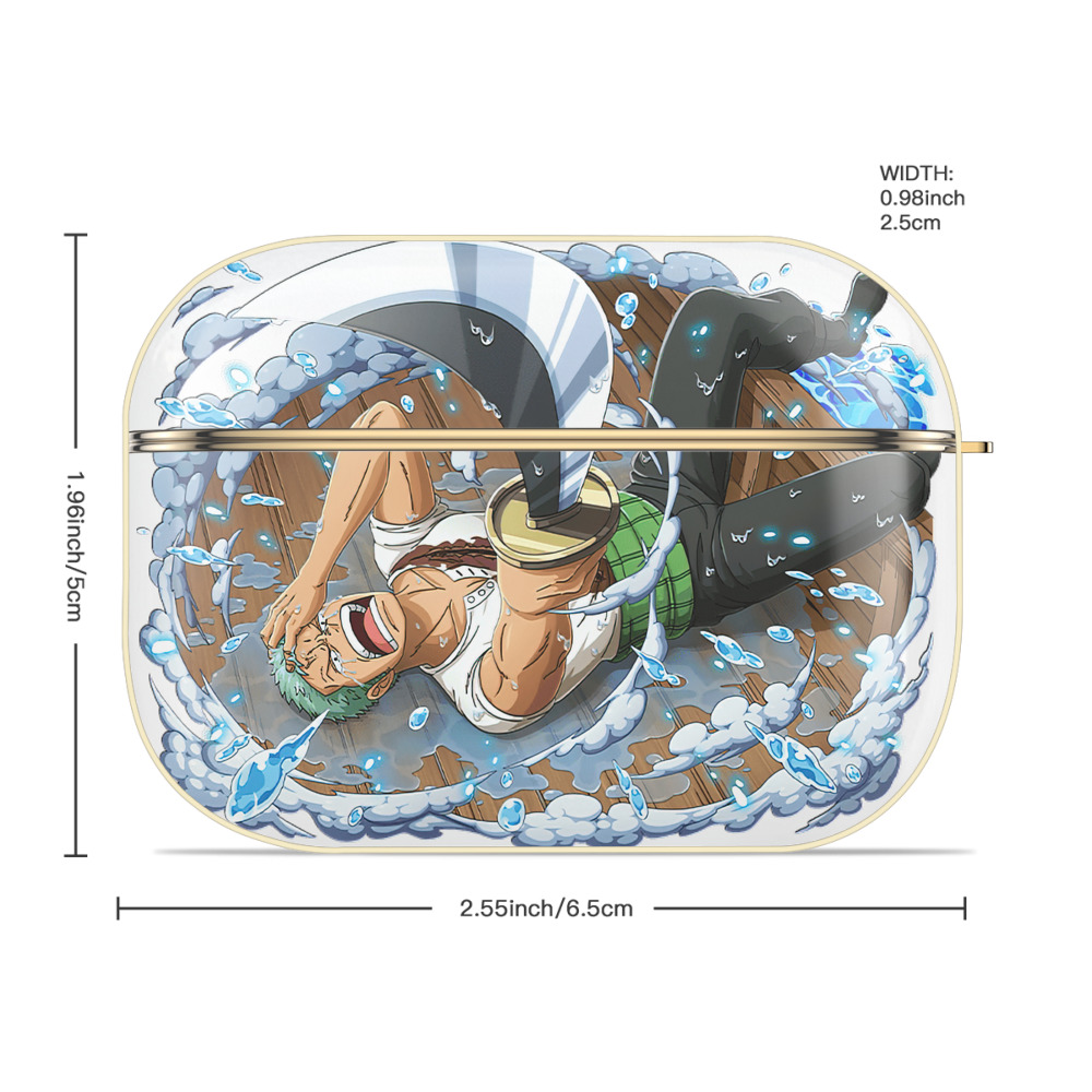 ワンピース ロロノア・ゾロ ONE PIECE Roronoa Zoro 【AirPods Pro用】ハードシェル保護ケース｜耐衝撃・防指紋・カラビナ付き商品仕様