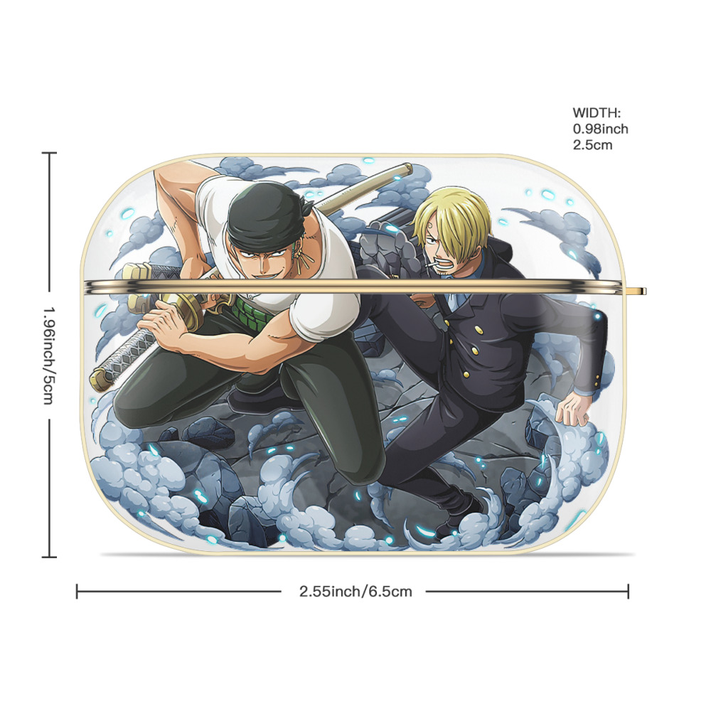 ワンピース ロロノア・ゾロ ONE PIECE Roronoa Zoro 【AirPods Pro用】ハードシェル保護ケース｜耐衝撃・防指紋・カラビナ付き商品仕様