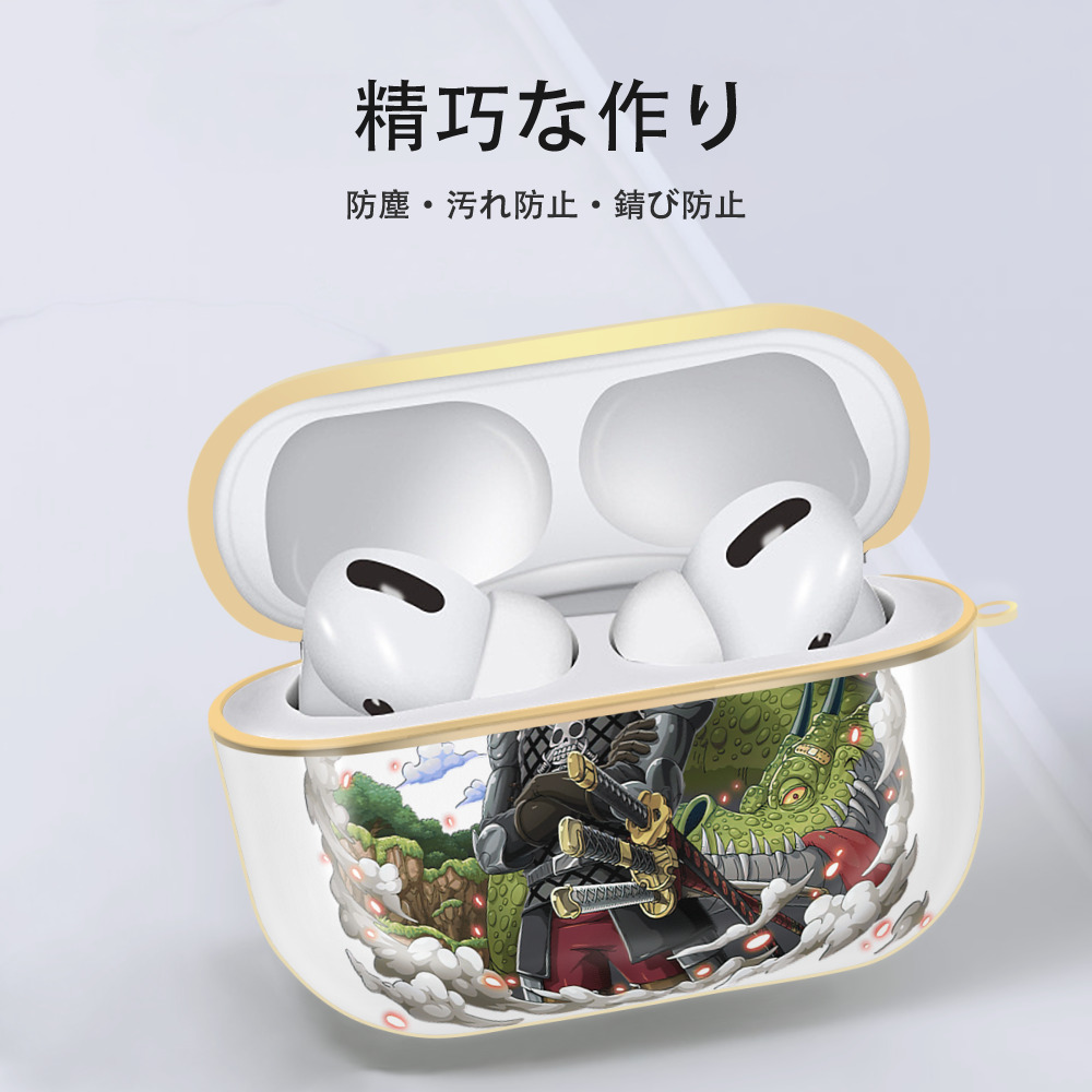 ワンピース ロロノア・ゾロ ONE PIECE Roronoa Zoro 【AirPods Pro用】ハードシェル保護ケース｜耐衝撃・防指紋・カラビナ付き商品仕様