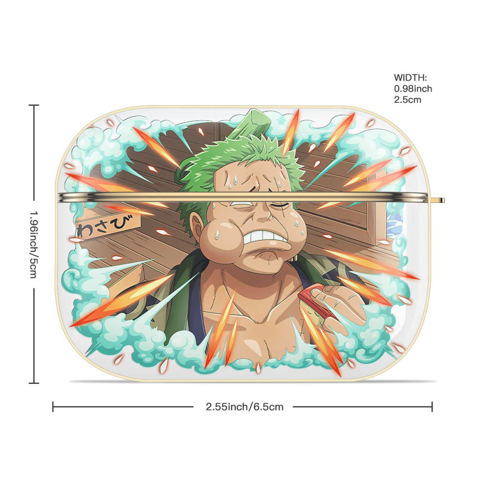ワンピース ロロノア・ゾロ ONE PIECE Roronoa Zoro 【AirPods Pro用】ハードシェル保護ケース｜耐衝撃・防指紋・カラビナ付き商品仕様