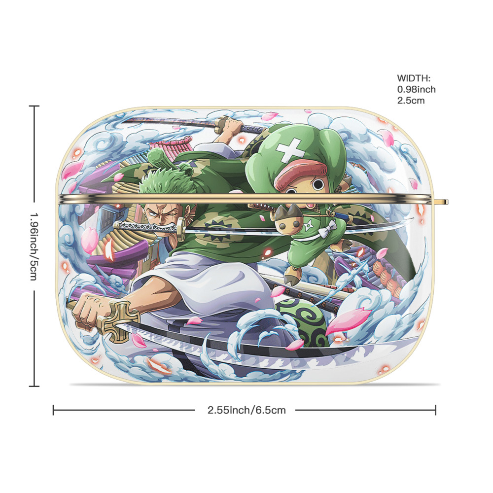 ワンピース ロロノア・ゾロ ONE PIECE Roronoa Zoro 【AirPods Pro用】ハードシェル保護ケース｜耐衝撃・防指紋・カラビナ付き商品仕様