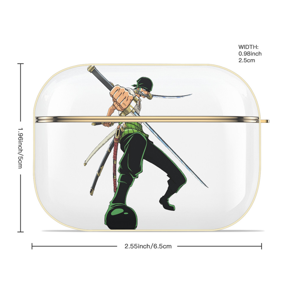 ワンピース ロロノア・ゾロ ONE PIECE Roronoa Zoro 【AirPods Pro用】ハードシェル保護ケース｜耐衝撃・防指紋・カラビナ付き商品仕様