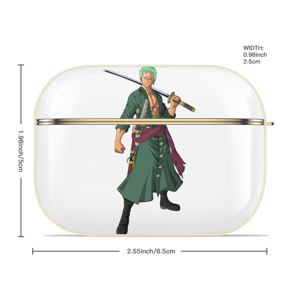 ワンピース ロロノア・ゾロ ONE PIECE Roronoa Zoro 【AirPods Pro用】ハードシェル保護ケース｜耐衝撃・防指紋・カラビナ付き商品仕様