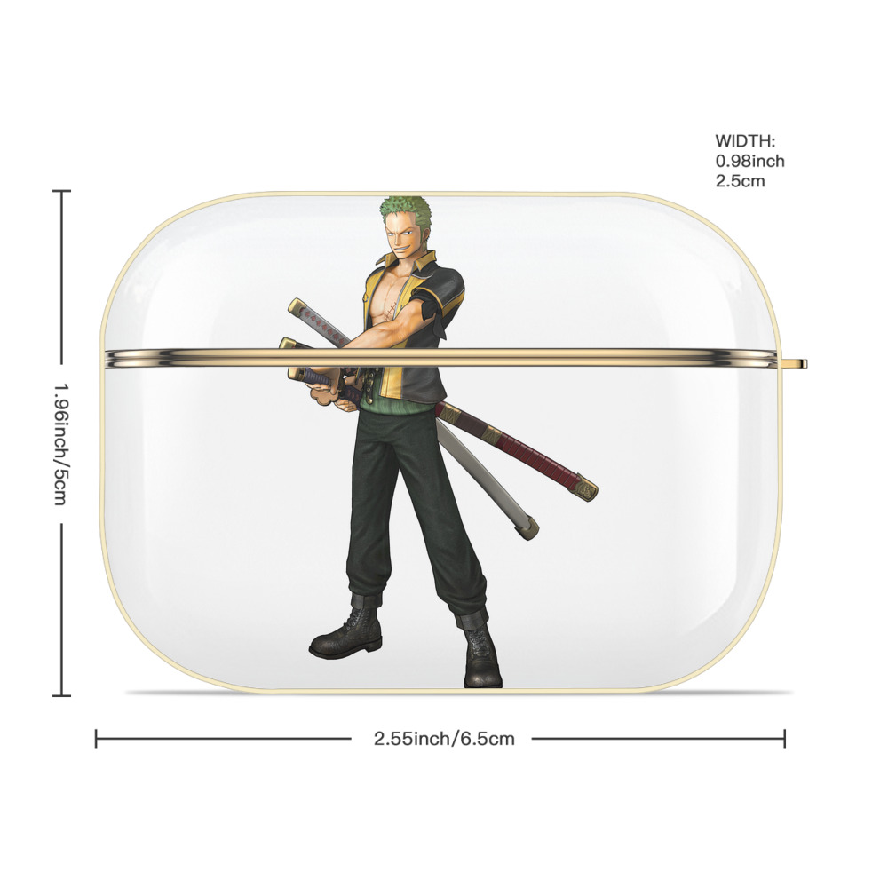ワンピース ロロノア・ゾロ ONE PIECE Roronoa Zoro 【AirPods Pro用】ハードシェル保護ケース｜耐衝撃・防指紋・カラビナ付き商品仕様