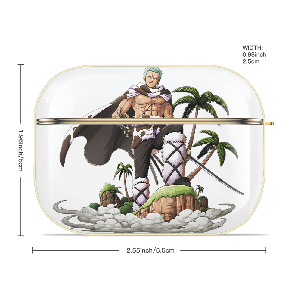 ワンピース ロロノア・ゾロ ONE PIECE Roronoa Zoro 【AirPods Pro用】ハードシェル保護ケース｜耐衝撃・防指紋・カラビナ付き商品仕様