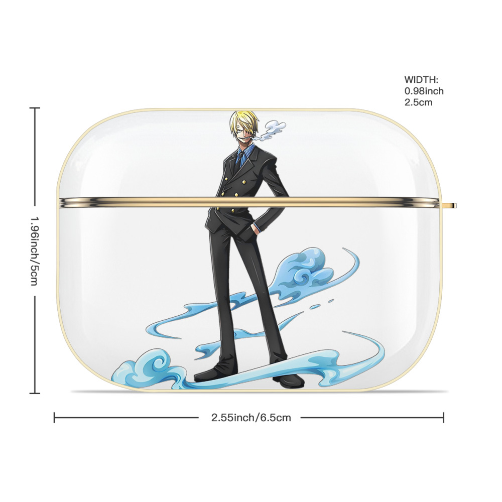 ワンピース サンジ ONE PIECE Sanji 【AirPods Pro用】ハードシェル保護ケース｜耐衝撃・防指紋・カラビナ付き商品仕様