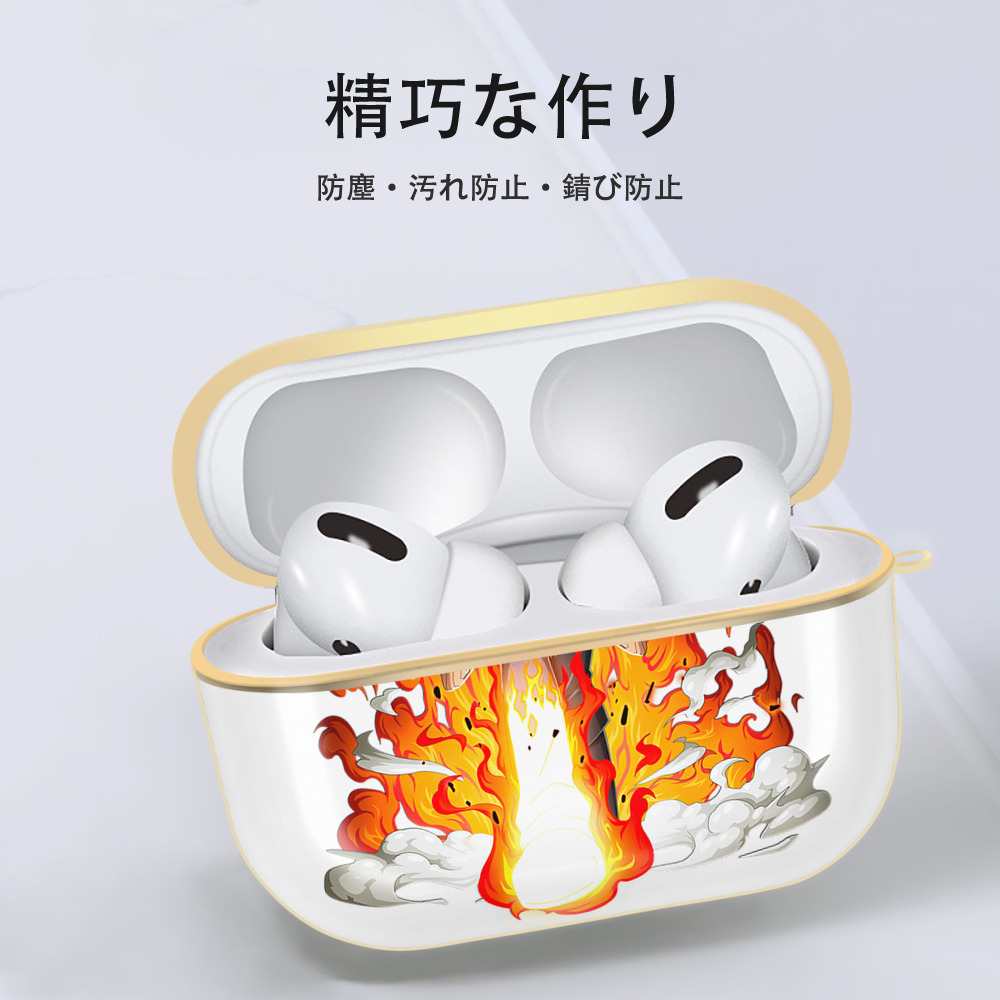 ワンピース サンジ ONE PIECE Sanji 【AirPods Pro用】ハードシェル保護ケース｜耐衝撃・防指紋・カラビナ付き商品仕様