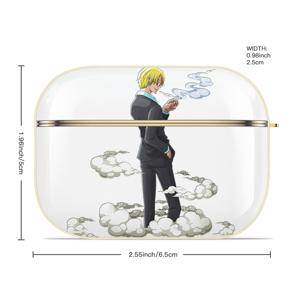 ワンピース サンジ ONE PIECE Sanji 【AirPods Pro用】ハードシェル保護ケース｜耐衝撃・防指紋・カラビナ付き商品仕様
