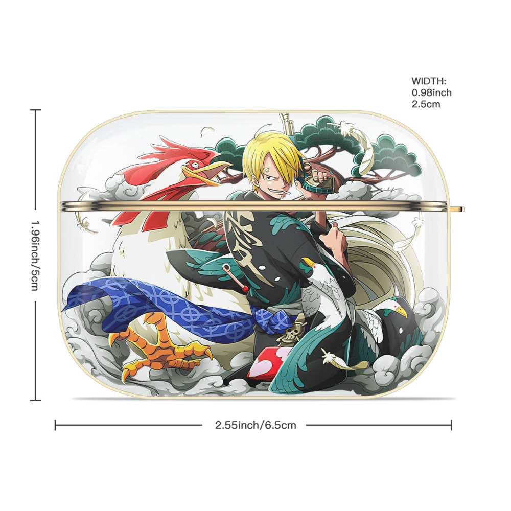 ワンピース サンジ ONE PIECE Sanji 【AirPods Pro用】ハードシェル保護ケース｜耐衝撃・防指紋・カラビナ付き商品仕様