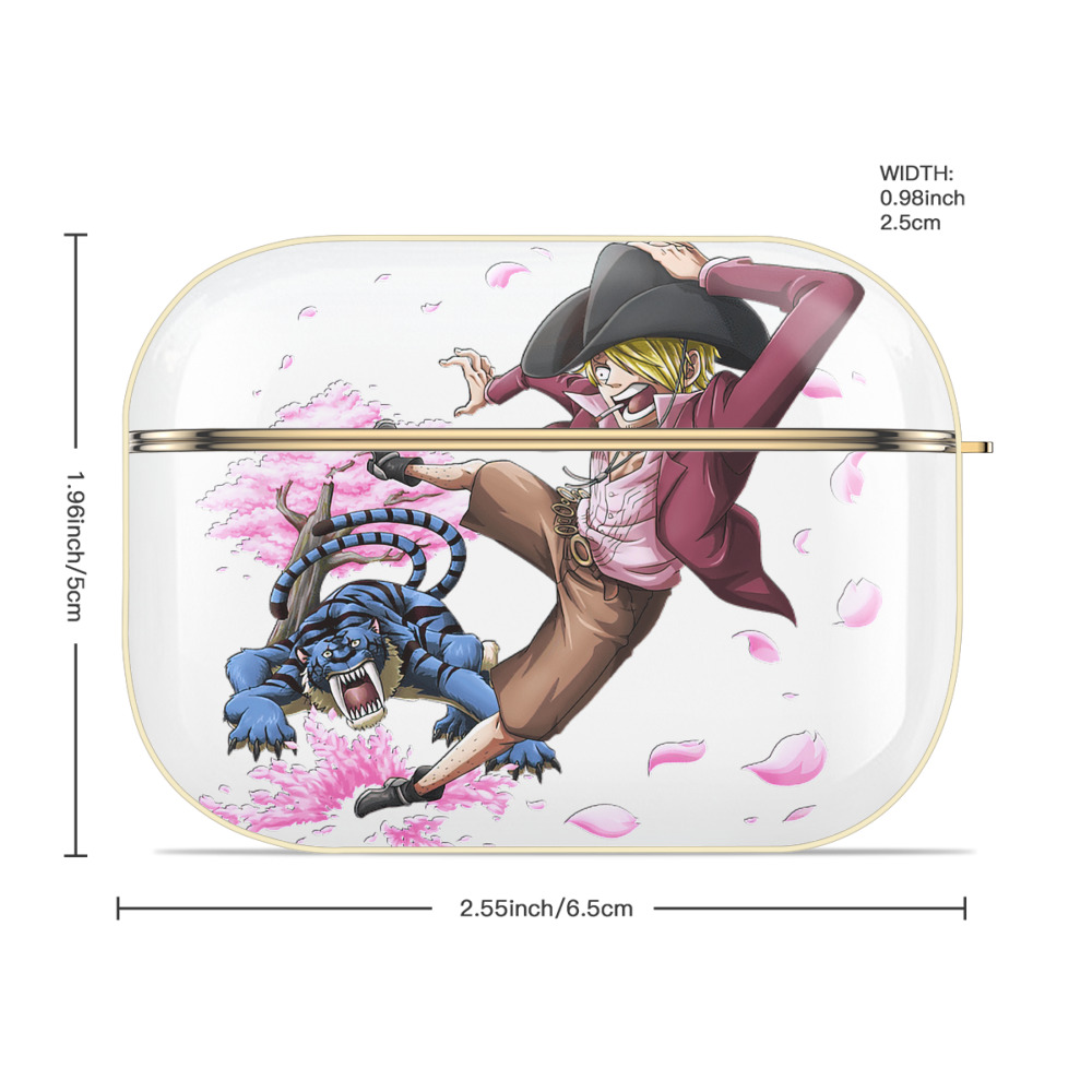 ワンピース サンジ ONE PIECE Sanji 【AirPods Pro用】ハードシェル保護ケース｜耐衝撃・防指紋・カラビナ付き商品仕様