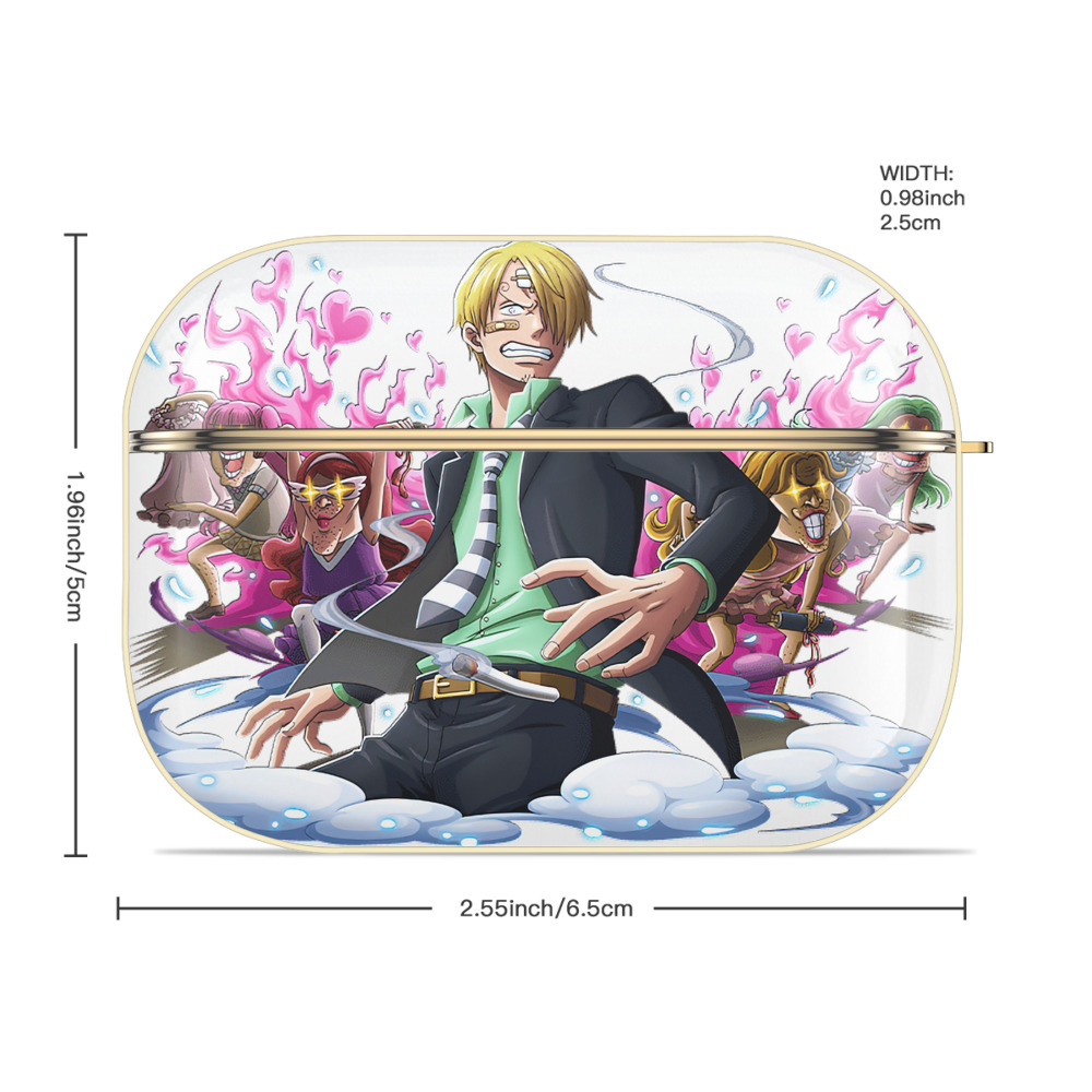 ワンピース サンジ ONE PIECE Sanji 【AirPods Pro用】ハードシェル保護ケース｜耐衝撃・防指紋・カラビナ付き商品仕様