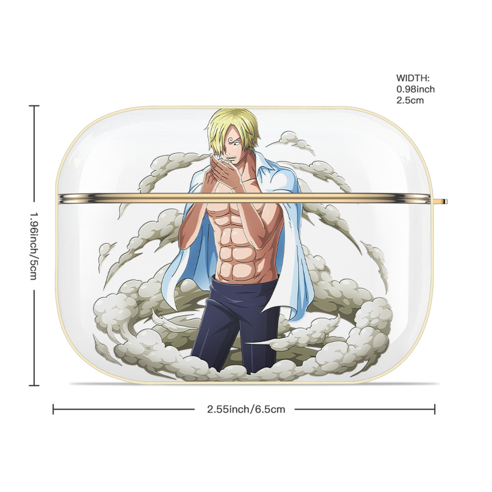 ワンピース サンジ ONE PIECE Sanji 【AirPods Pro用】ハードシェル保護ケース｜耐衝撃・防指紋・カラビナ付き商品仕様
