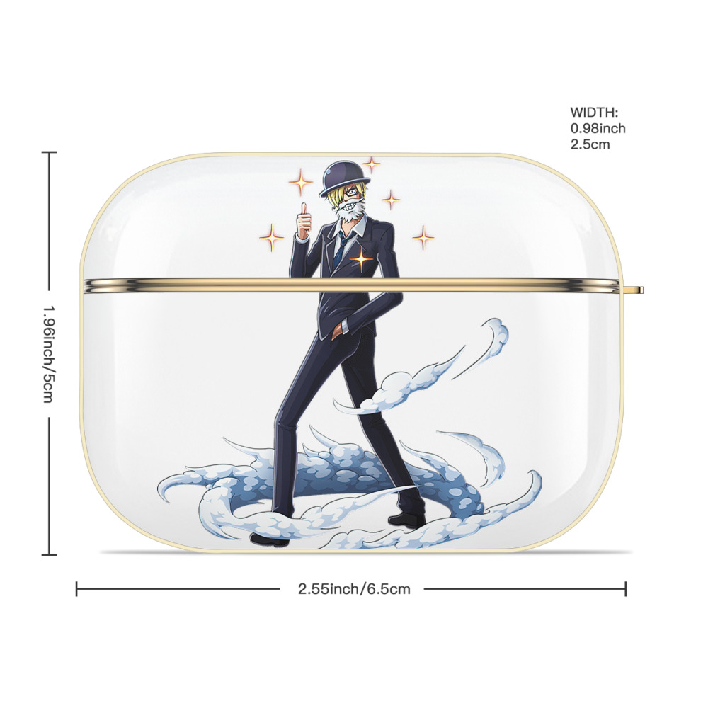 ワンピース サンジ ONE PIECE Sanji 【AirPods Pro用】ハードシェル保護ケース｜耐衝撃・防指紋・カラビナ付き商品仕様