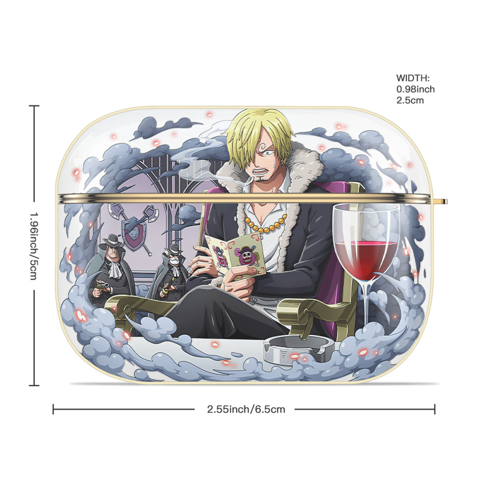 ワンピース サンジ ONE PIECE Sanji 【AirPods Pro用】ハードシェル保護ケース｜耐衝撃・防指紋・カラビナ付き商品仕様