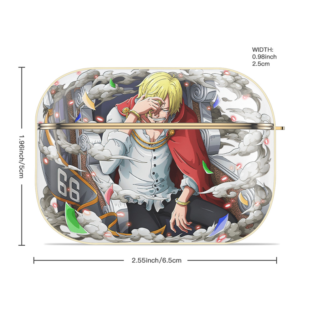 ワンピース サンジ ONE PIECE Sanji 【AirPods Pro用】ハードシェル保護ケース｜耐衝撃・防指紋・カラビナ付き商品仕様