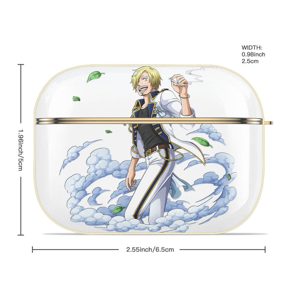 ワンピース サンジ ONE PIECE Sanji 【AirPods Pro用】ハードシェル保護ケース｜耐衝撃・防指紋・カラビナ付き商品仕様