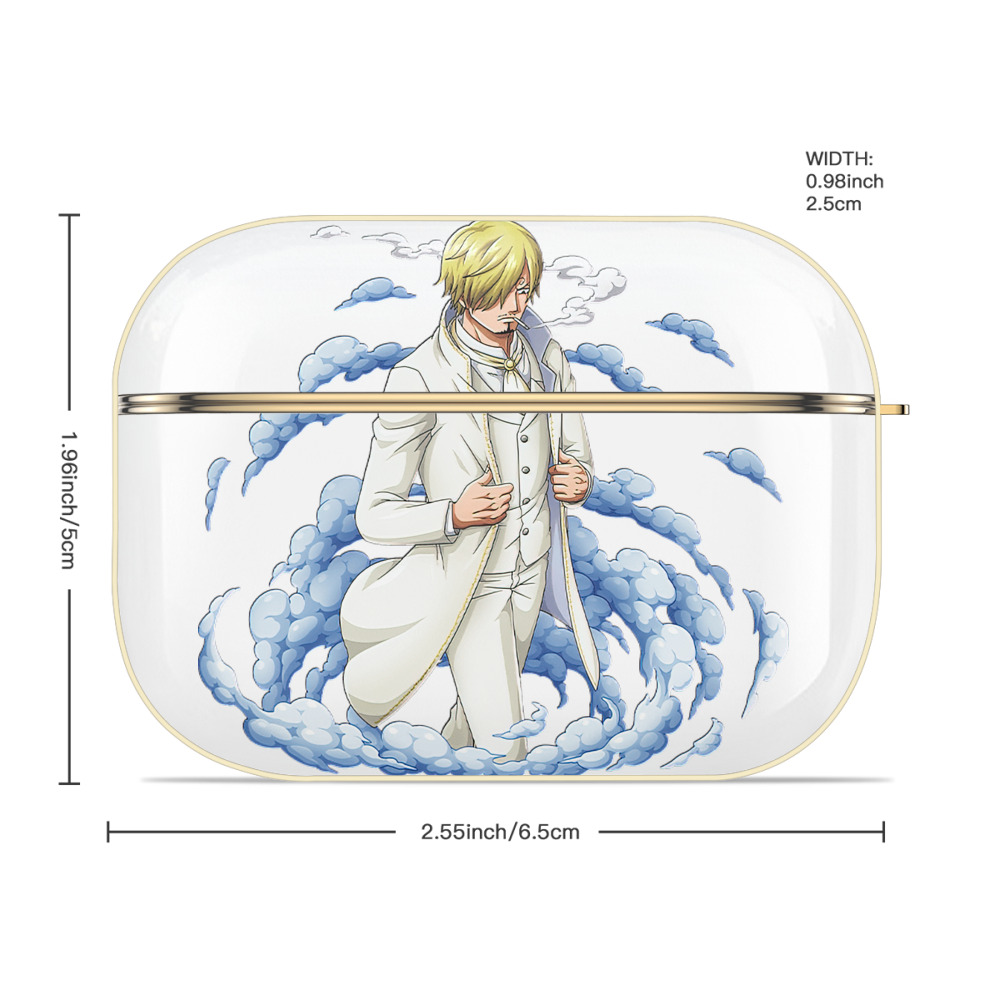 ワンピース サンジ ONE PIECE Sanji 【AirPods Pro用】ハードシェル保護ケース｜耐衝撃・防指紋・カラビナ付き商品仕様