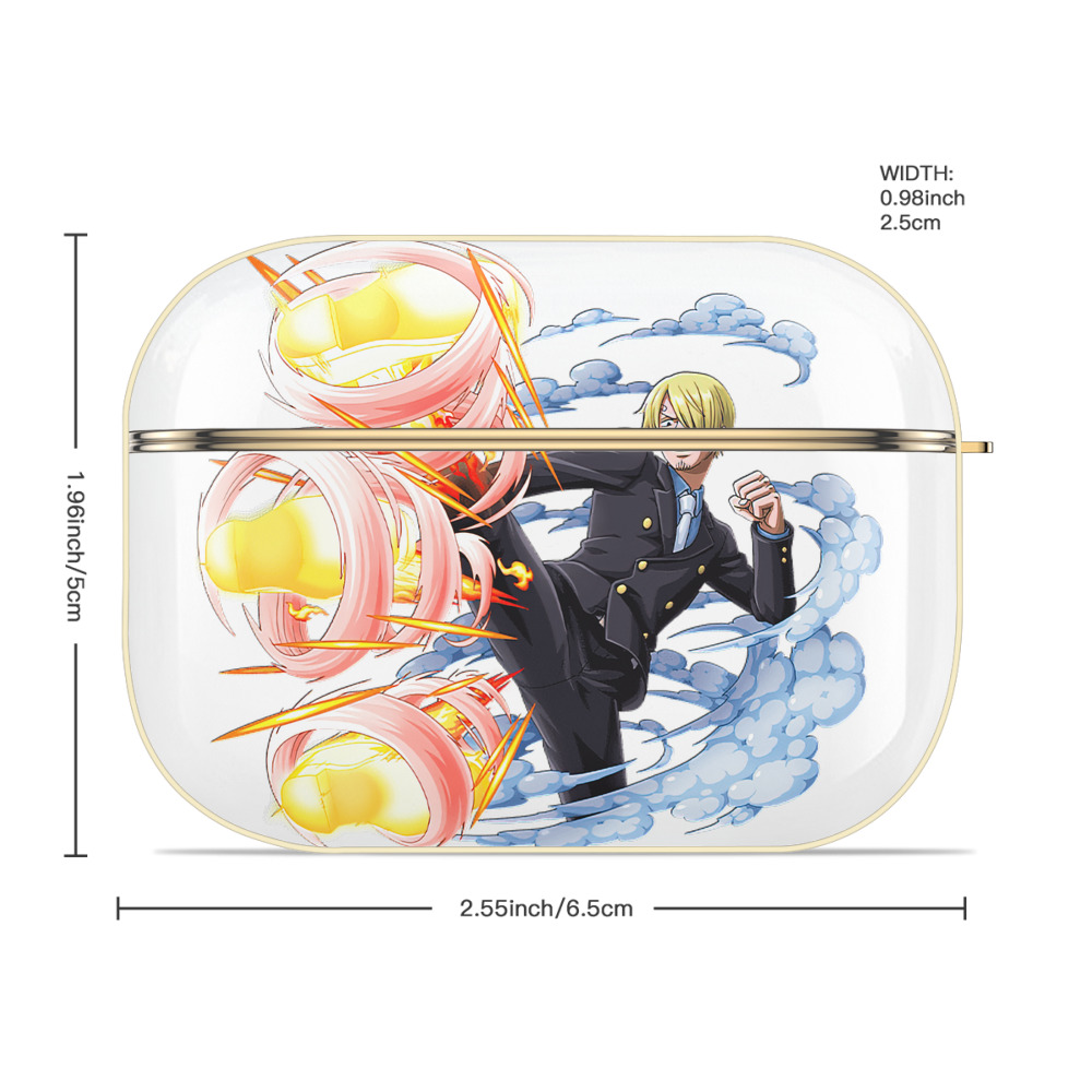 ワンピース サンジ ONE PIECE Sanji 【AirPods Pro用】ハードシェル保護ケース｜耐衝撃・防指紋・カラビナ付き商品仕様