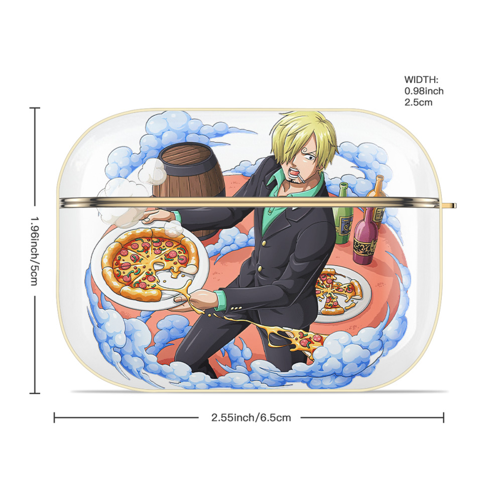 ワンピース サンジ ONE PIECE Sanji 【AirPods Pro用】ハードシェル保護ケース｜耐衝撃・防指紋・カラビナ付き商品仕様