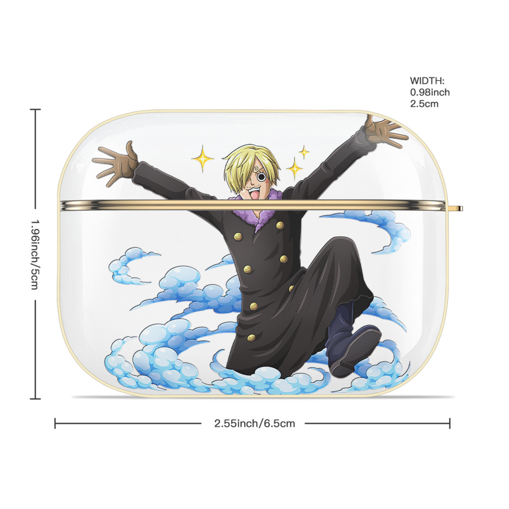 ワンピース サンジ ONE PIECE Sanji 【AirPods Pro用】ハードシェル保護ケース｜耐衝撃・防指紋・カラビナ付き商品仕様
