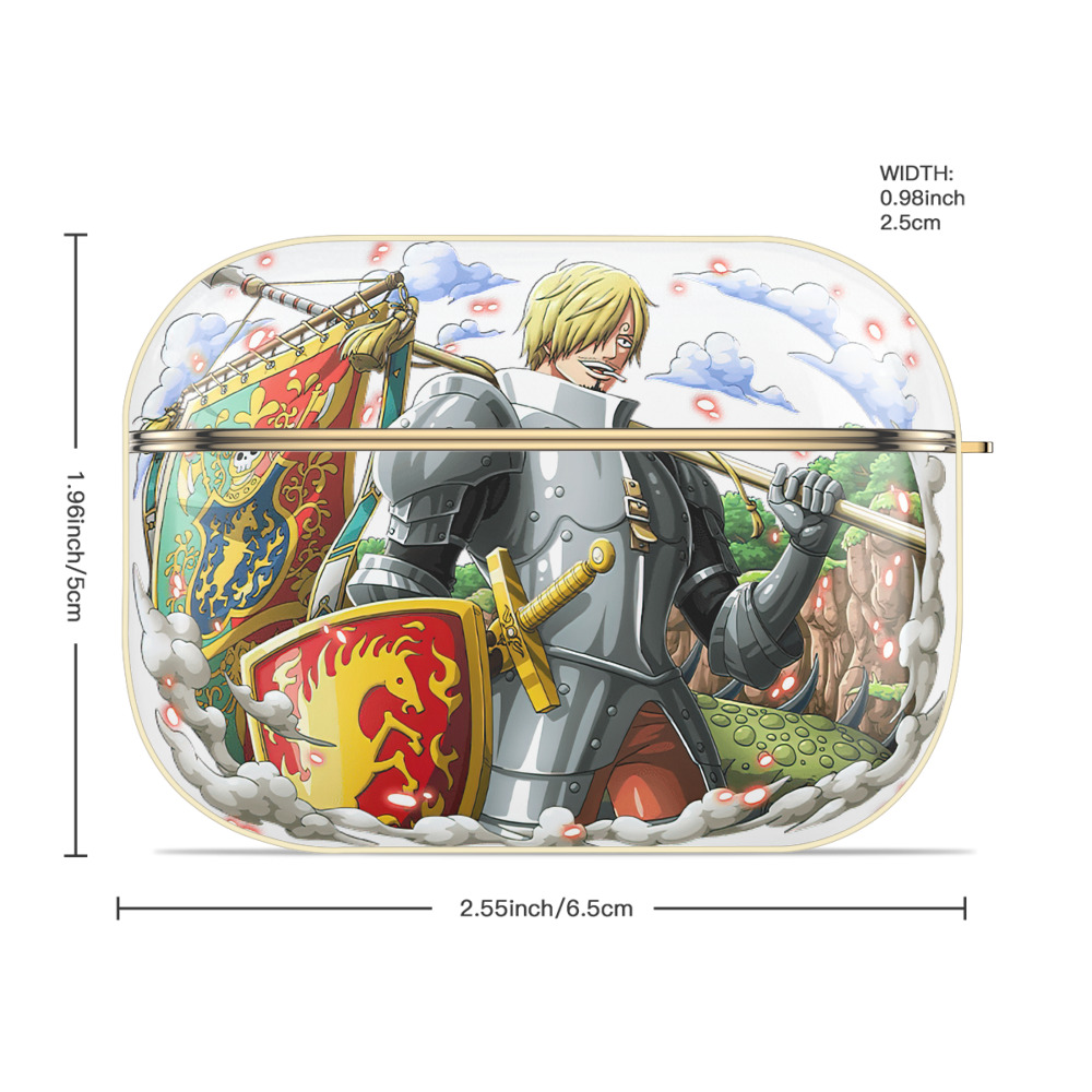 ワンピース サンジ ONE PIECE Sanji 【AirPods Pro用】ハードシェル保護ケース｜耐衝撃・防指紋・カラビナ付き商品仕様