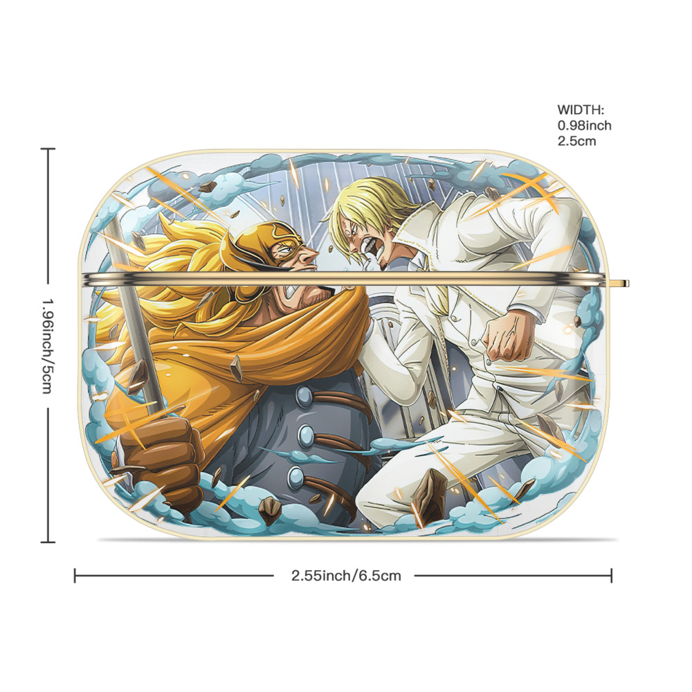 ワンピース サンジ ONE PIECE Sanji 【AirPods Pro用】ハードシェル保護ケース｜耐衝撃・防指紋・カラビナ付き商品仕様