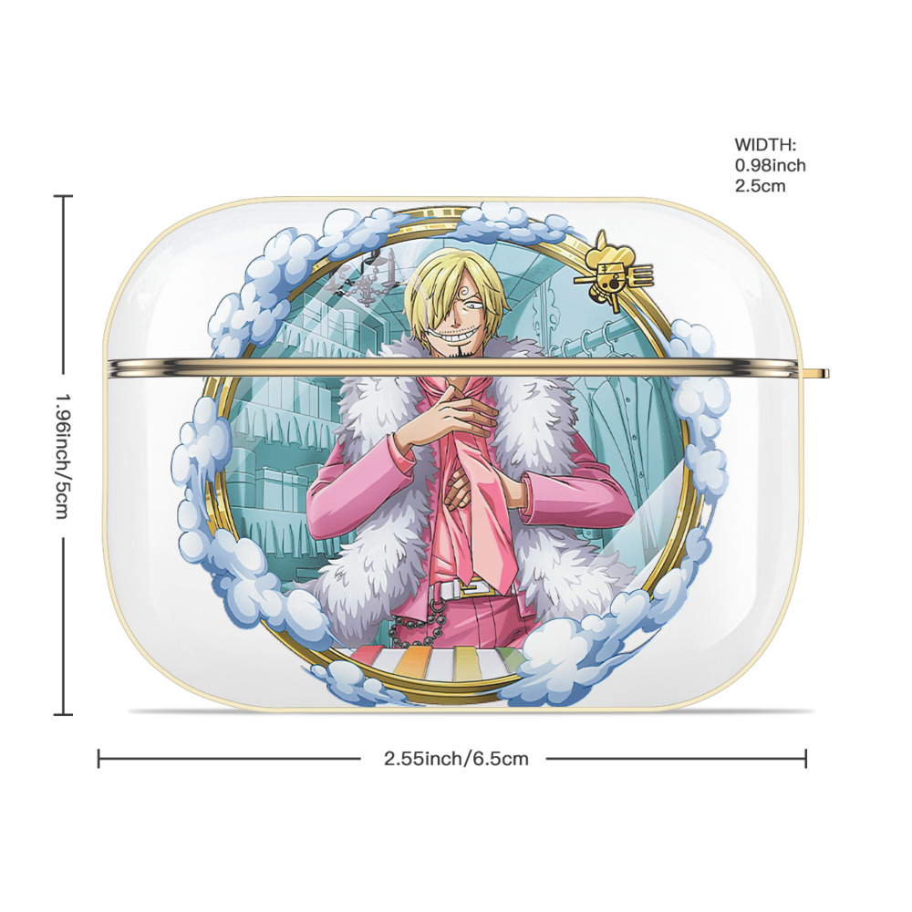 ワンピース サンジ ONE PIECE Sanji 【AirPods Pro用】ハードシェル保護ケース｜耐衝撃・防指紋・カラビナ付き商品仕様