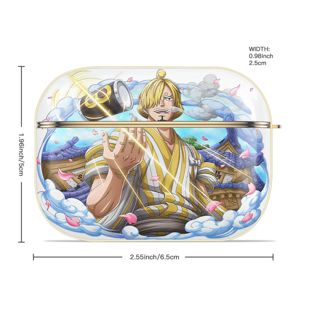 ワンピース サンジ ONE PIECE Sanji 【AirPods Pro用】ハードシェル保護ケース｜耐衝撃・防指紋・カラビナ付き商品仕様
