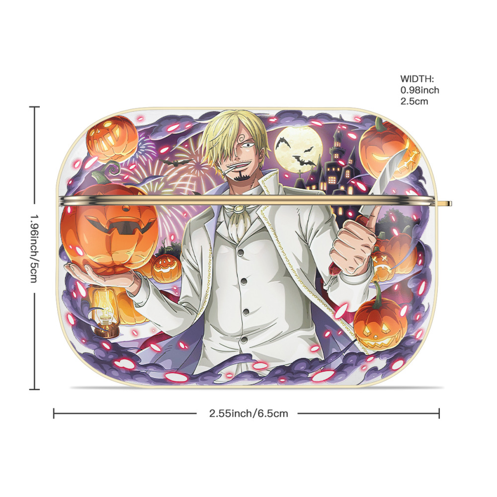 ワンピース サンジ ONE PIECE Sanji 【AirPods Pro用】ハードシェル保護ケース｜耐衝撃・防指紋・カラビナ付き商品仕様