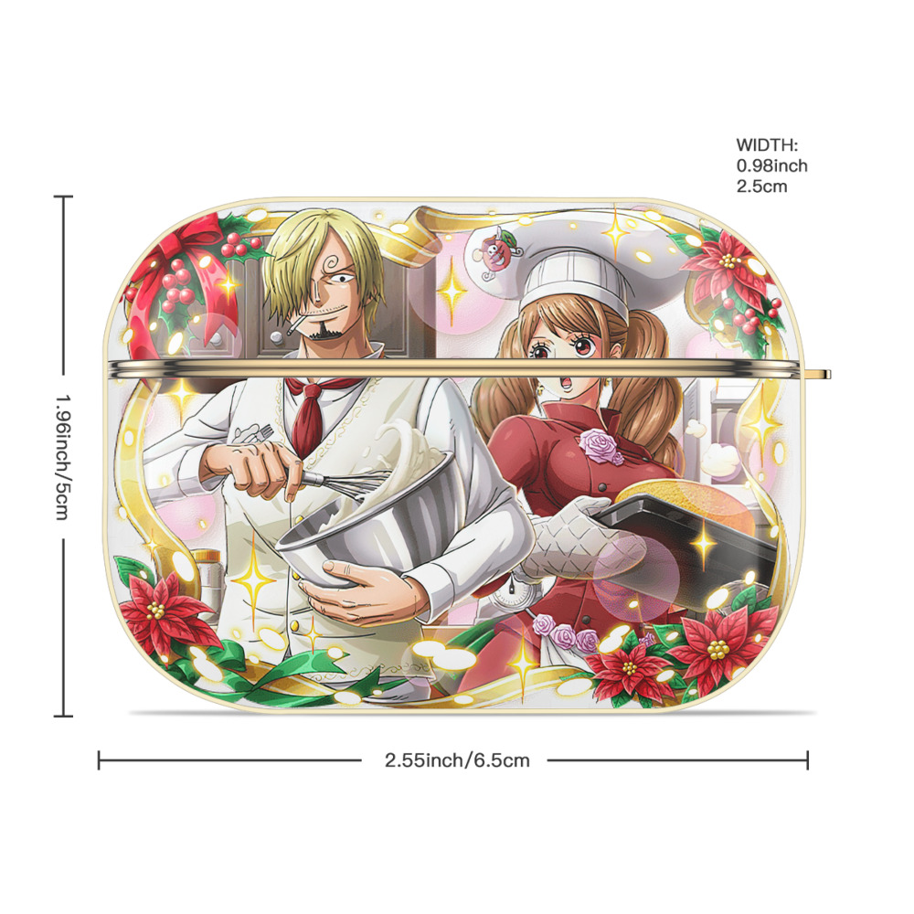 ワンピース サンジ ONE PIECE Sanji 【AirPods Pro用】ハードシェル保護ケース｜耐衝撃・防指紋・カラビナ付き商品仕様