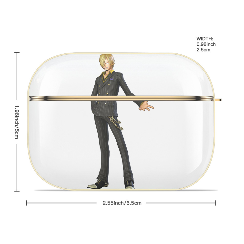 ワンピース サンジ ONE PIECE Sanji 【AirPods Pro用】ハードシェル保護ケース｜耐衝撃・防指紋・カラビナ付き商品仕様